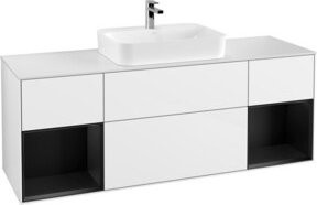 V&B Waschtischunterschrank Finion in Weiß lackiert, B/T/H: 160 x 60 x 50,1 cm - Bild 1