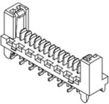 Molex Einbau-Stiftleiste Standard 908160008 Schwarz aus Kunststoff - Bild 1