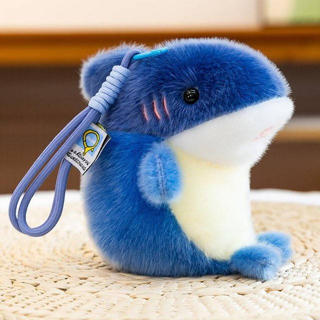 Linyi toy Schlüsselanhänger Delfin, Orca, Robbe, blau, Unisex - Bild 1