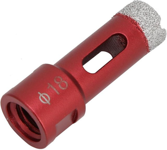 2 Stück Diamant Lochsägen mit M14 Innengewinde für Keramikfliesen von TOMTOP JMS in Rot, Durchmesser: 18 mm - Bild 1