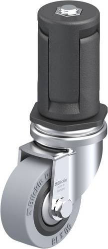 Blickle Lenkrolle LRA-VPA 50G-FA-ER05 in Schwarz und Grau mit 50 mm Rad-Durchmesser und einer Tragfähigkeit von max. 40 kg - Bild 1