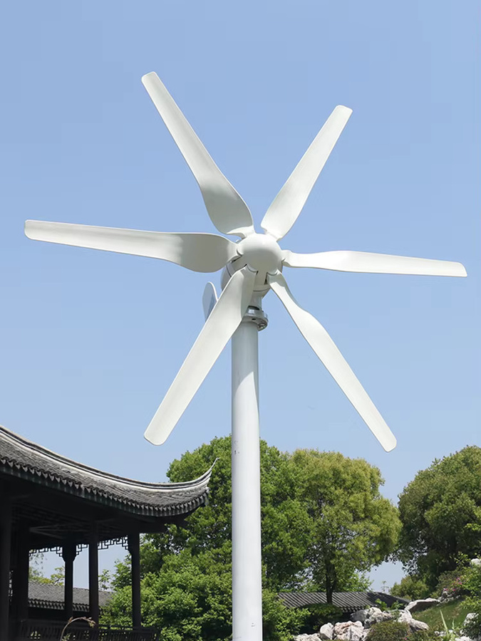 AeroVolt 3000W Windturbine mit MPPT-Controller für Off-Grid-Systeme in Weiß, 12V 24V 48V - Bild 6