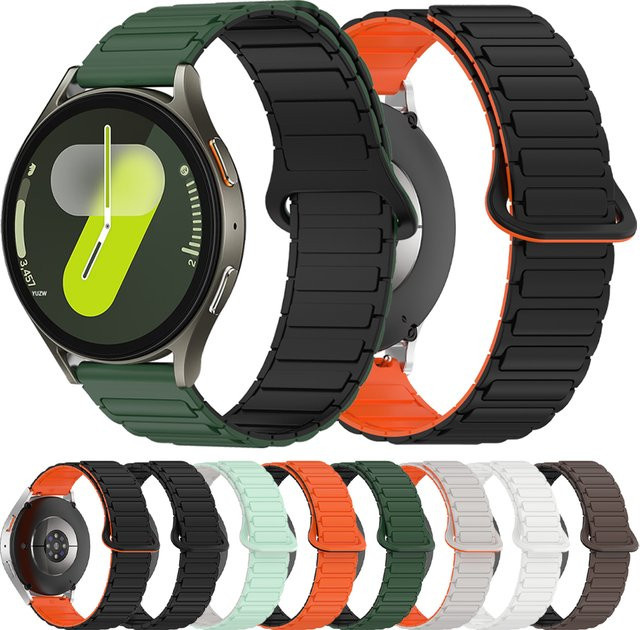 Samsung Uhrenarmband Silikon, magnetisch, Schwarz, Unisex - Bild 1