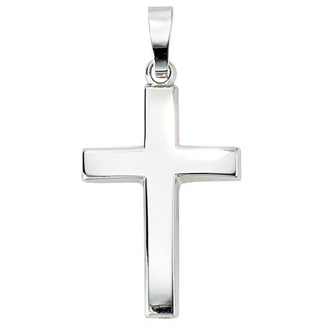 Colfem Anhänger Kreuz, 585 Weißgold, Unisex - Bild 1
