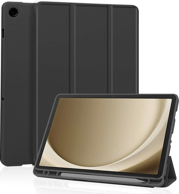 Techsuit Flex Trifold Schutzhülle für Samsung Galaxy Tab A9+ in Schwarz - Bild 1