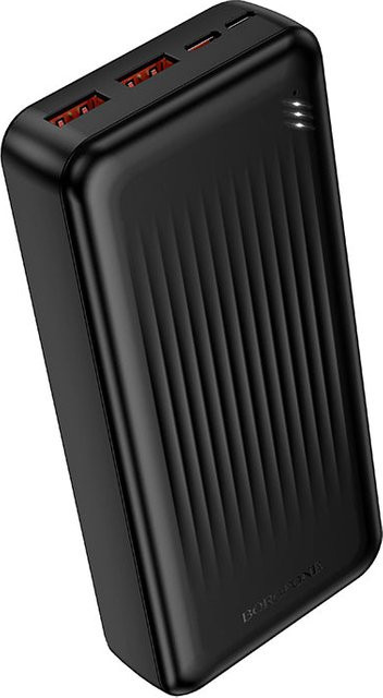 Borofone BJ80A Externer Akku mit 20000mAh, 22.5W Schnellladung QC + PD, Schwarz - Bild 1