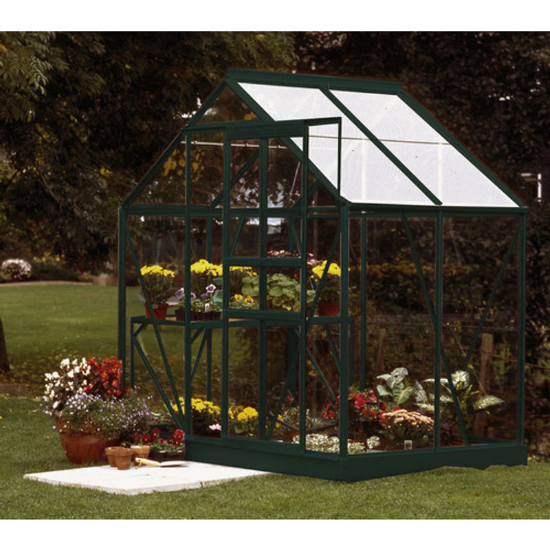 Vitavia Gewächshaus Venus 2500 in Smaragd Grün mit 2,5 m² Anbaufläche und 3 mm ESG-Glas - Bild 6