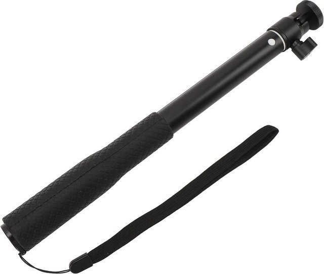 Koogeelife Action Kamera Selfie Stick in Schwarz, 14 Zoll rutschfeste Verlängerungsstange mit 3 Abschnitten für ACT pocket 3, X4 und X3 - Bild 1