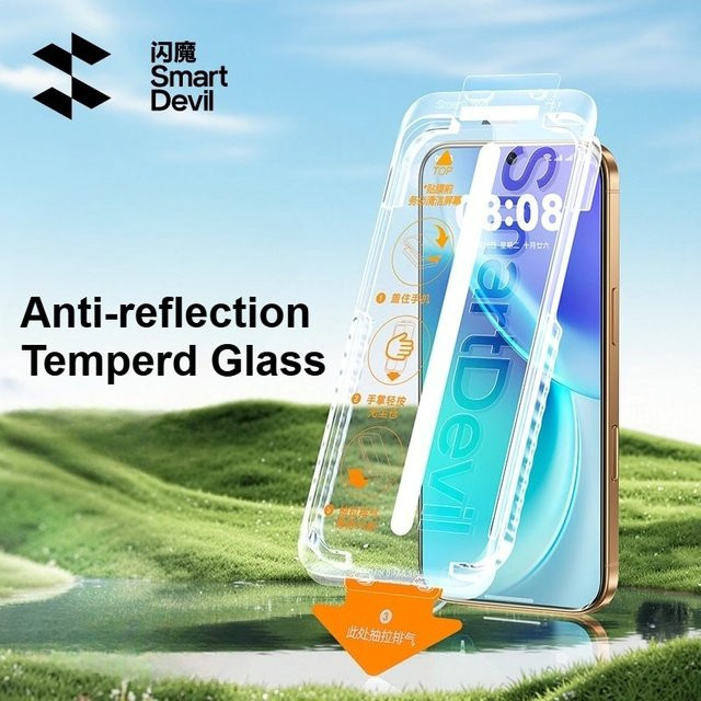 SmartDevil Antireflexions-Hartglasfolie für VIVO X300 Pro und X300, transparente AR Displayschutzfolie mit Installationshilfe - Bild 1