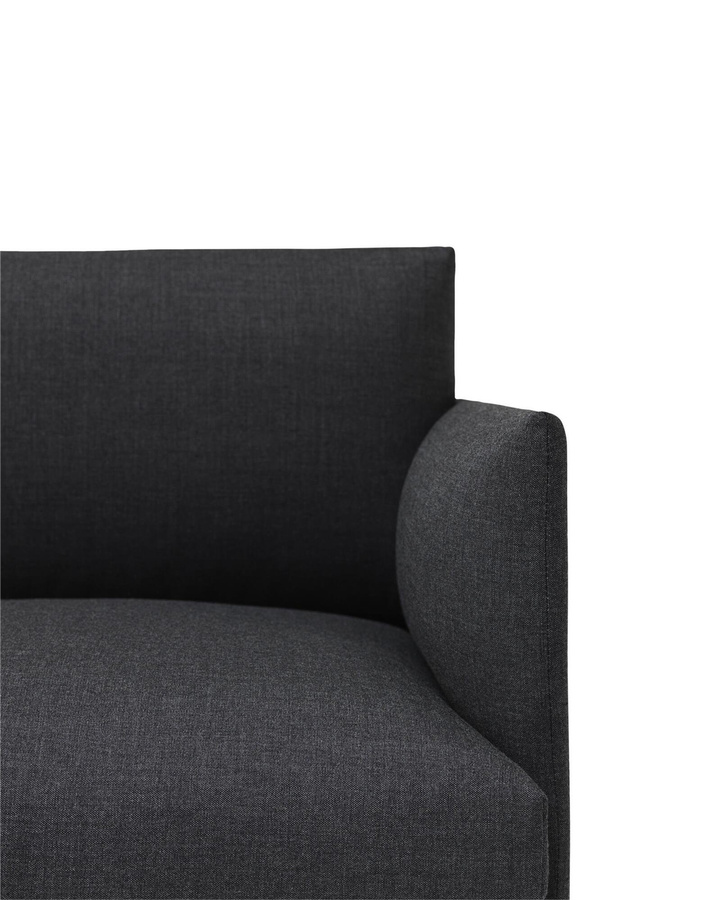 Muuto Outline 3-Sitzer Sofa in Grau mit Stoffbezug - Bild 2