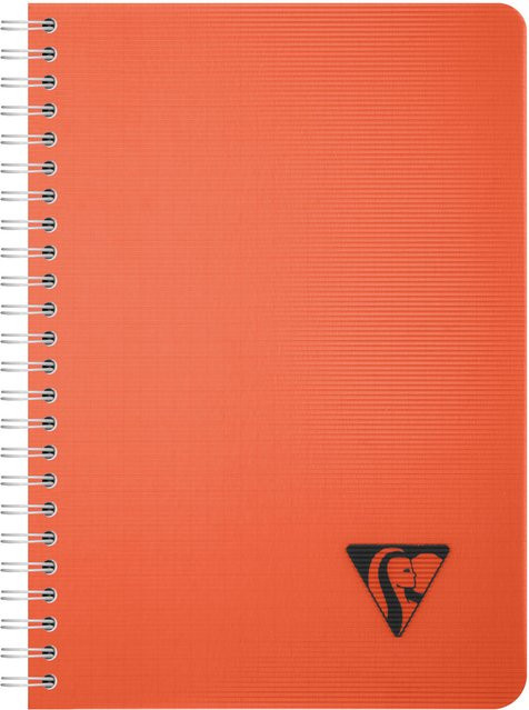 Clairefontaine Spiralbuch A5 karriert in Krapprot mit 90 Blatt - Bild 1