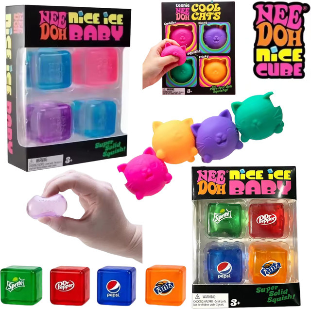 Schylling NeeDoh Nice Cube, Sensorisches Quetschspielzeug - Bild 1