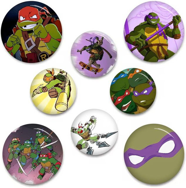 Brosche Anime N-Ninja Turtles, Bunt, Unisex - Bild 1