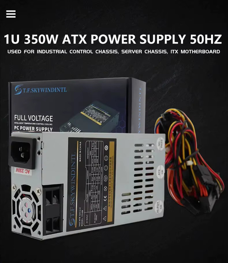 T.F.SKYWINDINTL Flex Netzteil 350W 1U 220V in Silber für Mini ITX Gehäuse, NAS und POS-Systeme - Bild 5
