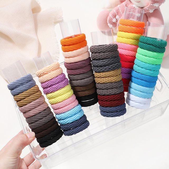 12er Set Elastische Haarbänder und Scrunchies, Damen und Mädchen - Bild 1