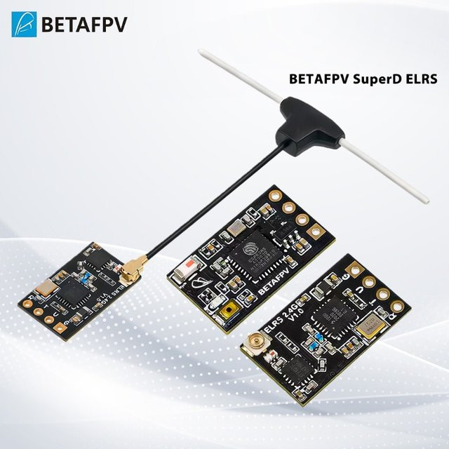 BETAFPV ELRS Nano-Empfänger ExpressLRS 2,4G / 915MHz / 868MHz Nano RX für FPV Langstrecken-Renndrohnen in Schwarz - Bild 1