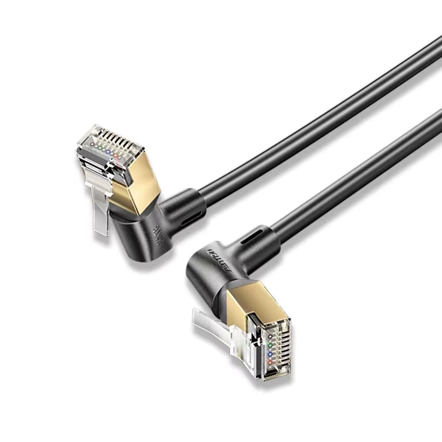 Vention CAT8 Ethernet-Kabel mit 40 Gbit/s und 2000 MHz, RJ45 LAN-Netzwerkkabel in Schwarz, Länge: 5 m - Bild 4