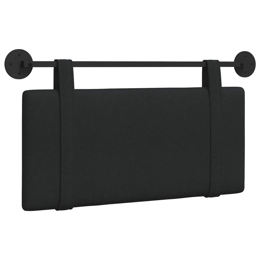 vidaXL Polsterpaneel Wandmontiert Schwarz B/H/T: 100 x 55 x 5 cm - Bild 2