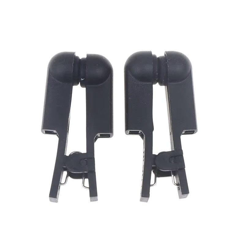 2 Stück doppelseitige Silikon-Elektroden-Clip-Adapter für Tens-EMS-Geräte mit 2,0-mm-Pin, Schwarz - Bild 1