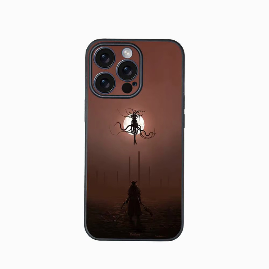 B-BloodbornES Spieltelefonhülle für iPhone 12 bis 16 Pro Max Plus in Schwarz als klassische Softshell-Hülle - Bild 3