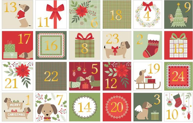 Sticker Adventszahlen Woofy Christmas - Bild 1