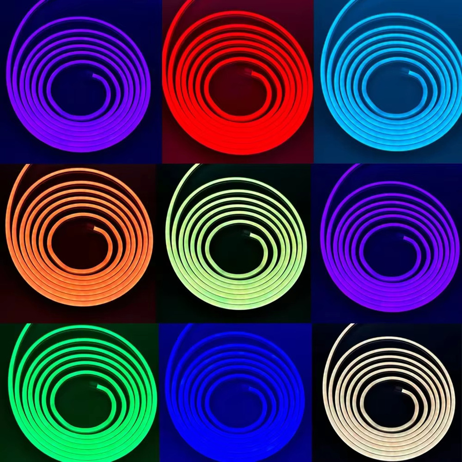 YSRSAI RGB Neon LED-Streifen aus Silikon mit Bluetooth-App-Steuerung und Fernbedienung, 5V USB Neonlichtband Multicolor für TV und Wohnzimmer - Bild 6