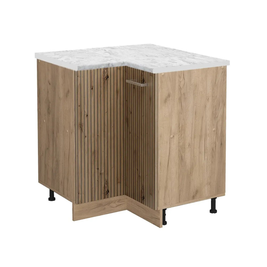 Vicco Eckunterschrank R-Line Artisan-Eiche/Goldkraft Eiche, B/T/H: 75,6 x 60,0 x 81,6 cm - Bild 2
