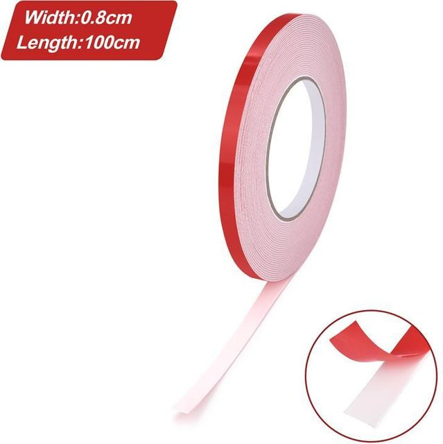 Aura Living Doppelseitiges PE-Schaumstoffklebeband in Weiß zur Befestigung von Pads - Bild 1