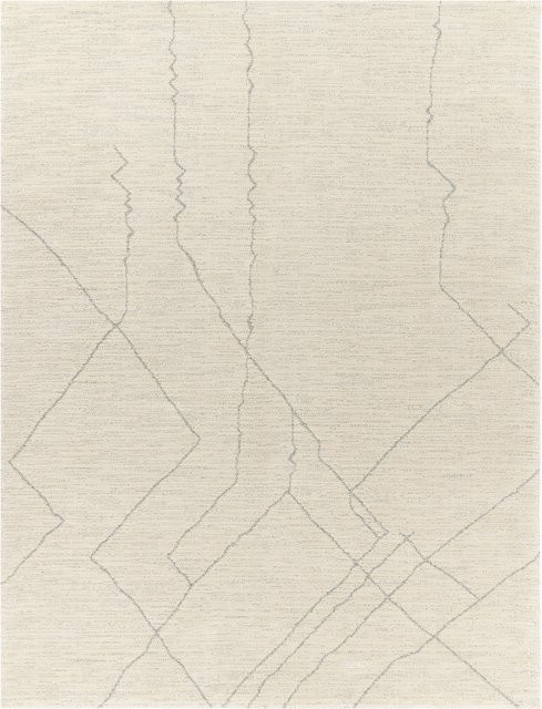 Moderner Teppich Heal in Creme und Beige mit Hoch-Tief-Effekt im Skandi-Stil, B/B: 120 x 170 cm - Bild 1