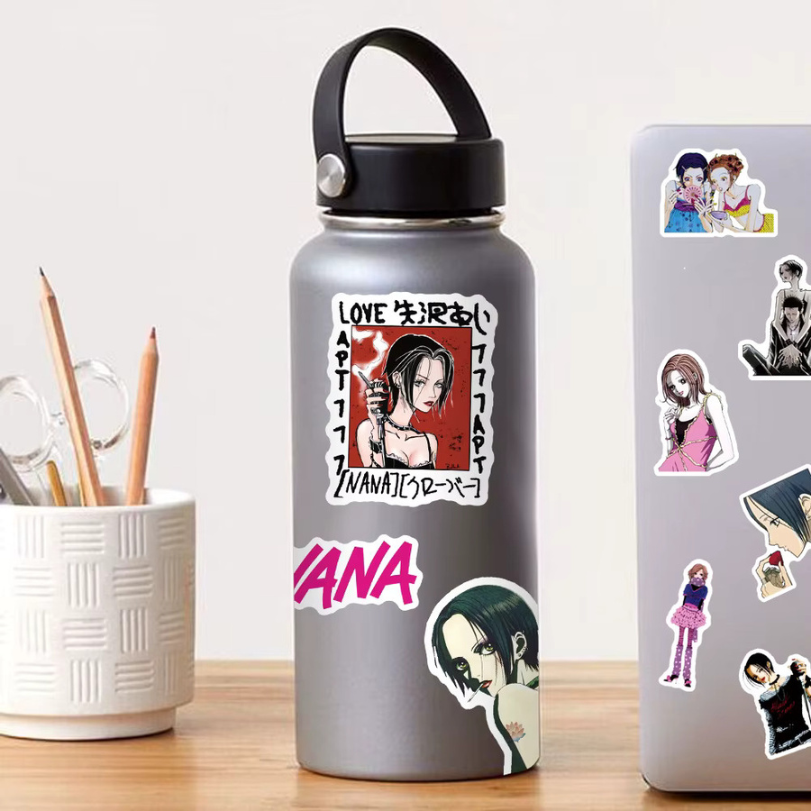 50 Stück Anime NANA Aufkleber im Retro-Stil für Laptop, Scrapbook und Handy, Mehrfarbig - Bild 3