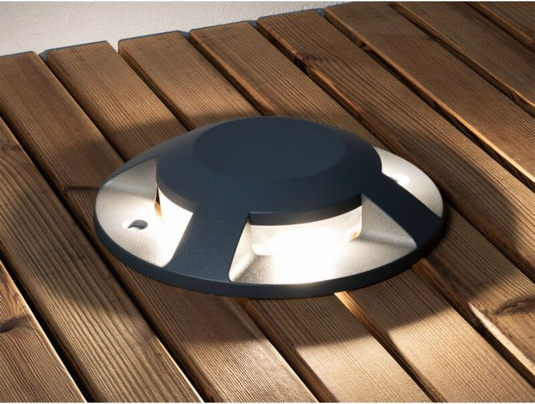 Konstsmide Außenleuchte Ground Spot LED in Schwarz mit Leuchtmittel B/T/H: 20 x 20 x 4,5 cm - Bild 4
