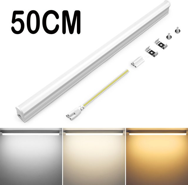 Lcamaw LED Röhrenlampe T5 G5, 15W, Weiß, Länge: 50 cm - Bild 1