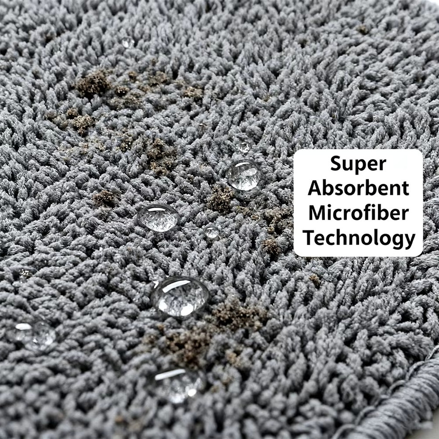 Untior Dreieckiger Mikrofaser-Mop in Blau mit 360 Grad drehbarem Kopf und langem Stiel für Boden, Decken und Ecken - Bild 6