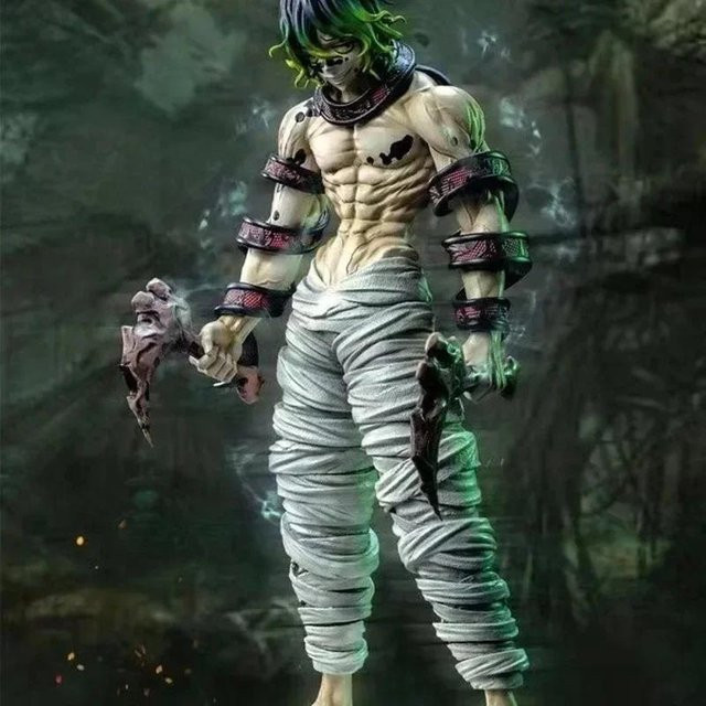 Yiran toy 1 Kimetsu no Yaiba Himejima Gyoumei Figur, 30cm, grau, ab 14 Jahren - Bild 1