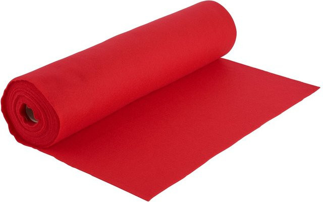 VBS Bastelfilz in Rot, B: 45 cm, L: 500 cm - Bild 1