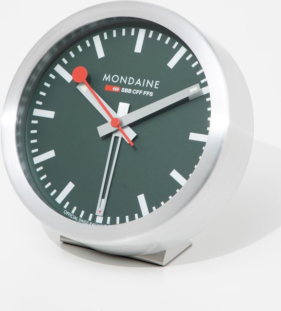 Mondaine Tischuhr Wecker Analog Quartz in Waldgrün A997.MCAL.66SBV2 - Bild 1