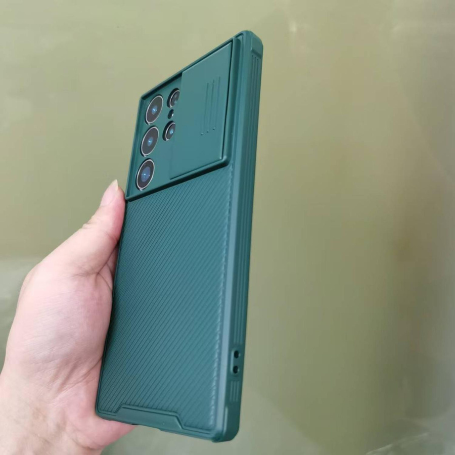 Tuiying002 Magnetische Schutzhülle für Samsung Galaxy S25 Ultra mit Kameraschutz und Schiebefach, Himmelblau - Bild 1
