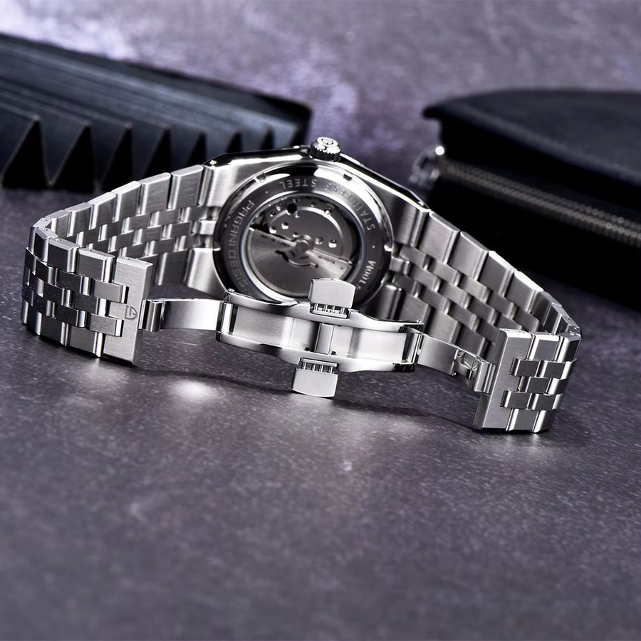 PAGANI DESIGN Armbanduhr Automatik, Edelstahl, Schwarz, Herren - Bild 5