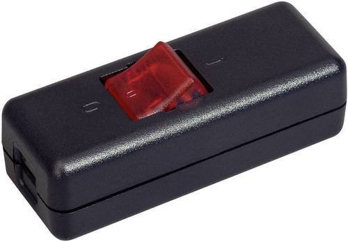 InterBär Schnurschalter 8010-104.01 in Schwarz und Rot, 2 x Aus/Ein, 10A - Bild 1