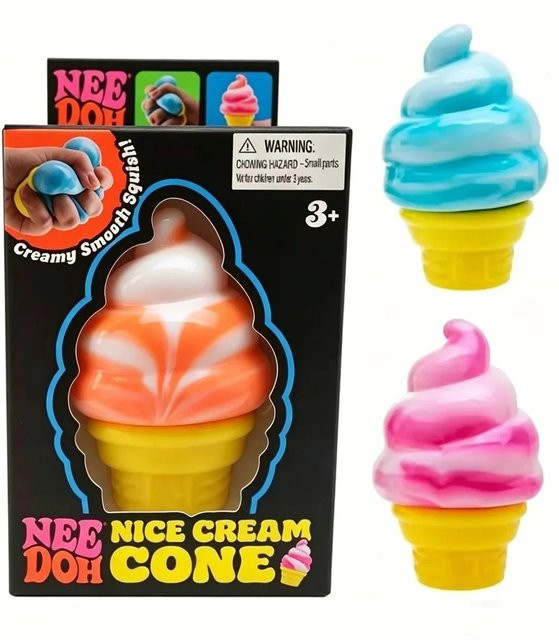 Schylling Needoh Eiscreme-Sensorikspielzeug, Anti-Stress-Drückblöcke - Bild 1