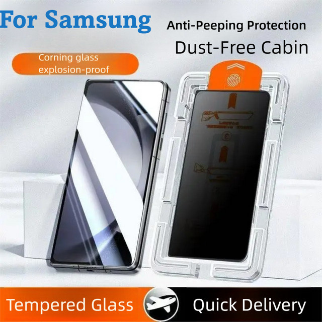 Samsung Panzerglas Displayschutzfolie mit Sichtschutz für Galaxy S26 Ultra, S25 Edge, S24 Ultra, S23+, S22+, S21+ in Transparent - Bild 1