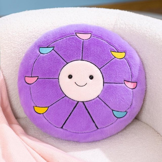 Yiran toy Kawaii Freizeitpark Karussell Riesenrad Plüschtiere, lila, 38cm - Bild 1