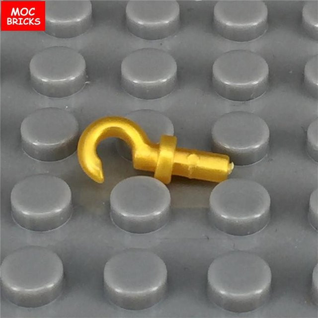 Yiran toy MOC Steine Goldener Haken Hand-Manipulator Bausteine goldgelb 50-teiliges Set - Bild 1
