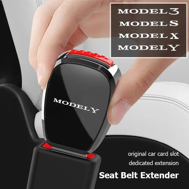 Sicherheitsgurt-Stecker Verlängerung für Tesla Modell Y, 3, S und X als Zubehör für den Innenraum - Bild 1