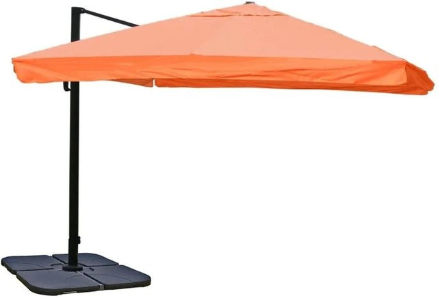 MCW Ampelschirm A96 Gastronomie mit Ständer, Farbe: Orange, Material: Polyester und Alu, Durchmesser: 4,24 m - Bild 2