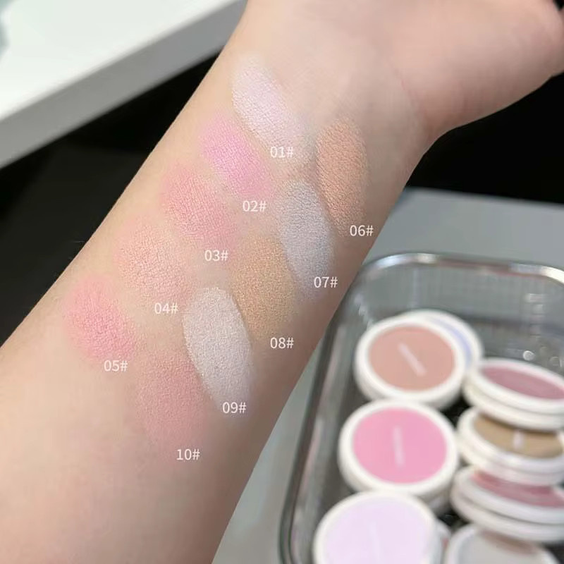 HERORANGE Monochrome Gesichts-Rouge-Palette, Rosa, Puder - Bild 3