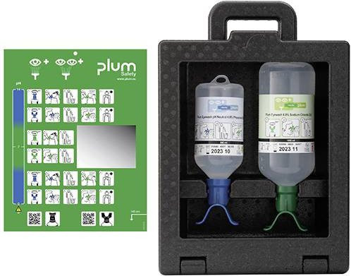PLUM 4923 Augenspülstation für die Wandmontage in Weiß - Bild 1