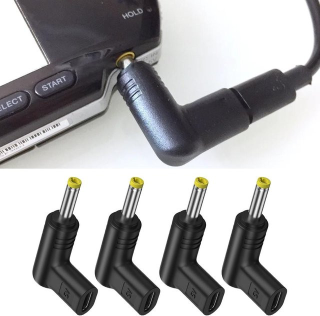 Universal Typ-C zu DC Adapter Konverter für Router und Tablet, Schwarz, 5V - Bild 1
