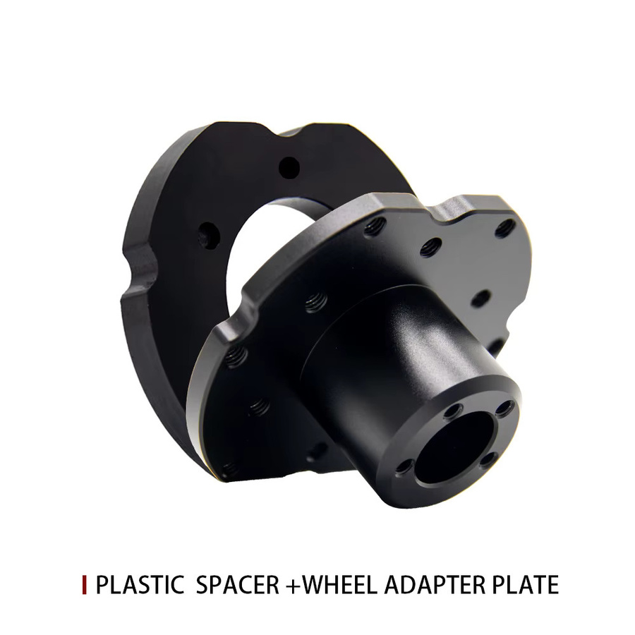 Simube Adapter zur Aufrüstung von Fanatec Lenkrädern von QR1 auf QR2 Kompatibilität, Schwarz, CNC-bearbeitet und eloxiert - Bild 2