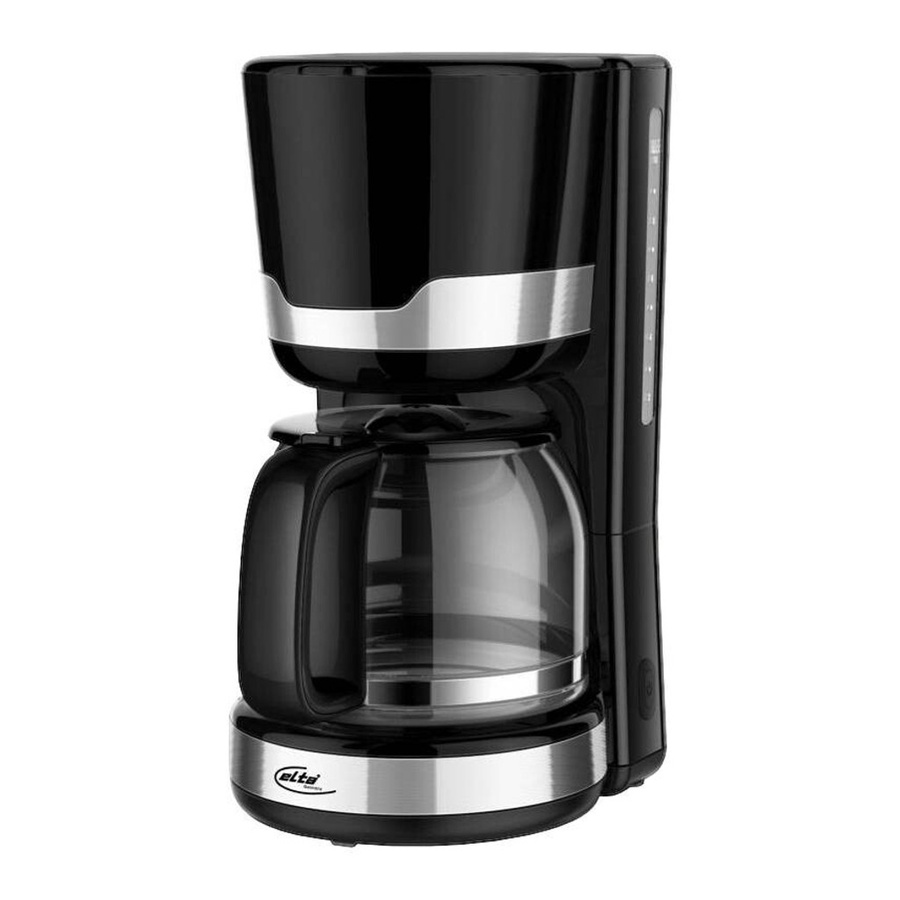 Elta Kaffeeautomat KME-900.15 in Schwarz und Silber mit Glaskanne - Bild 2
